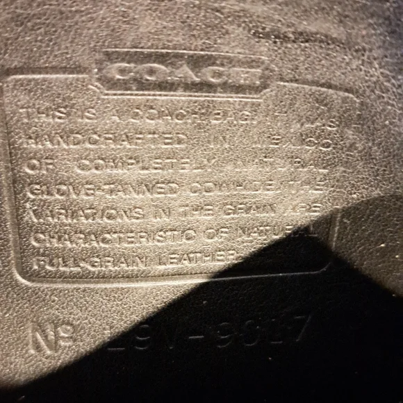 Coach Vintage Abbie Black Leather Crossbody Bag 9017 - Picture 5 of 6